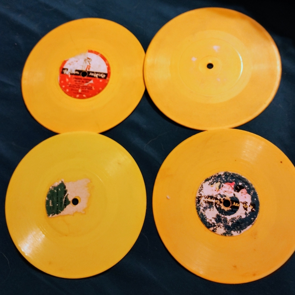 4 Vintage Small Children's Songs Golden Records